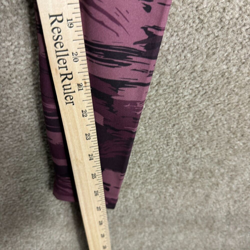 Alphalete Surface Legging Womens XS Burgundy Camo Pocket High Rise Gym Training - Picture 8 of 11